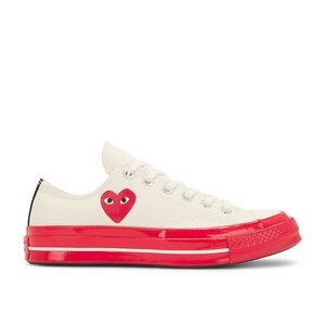 COMME DES GARCONS PLAY X CONVERSE Red Sole Low Top